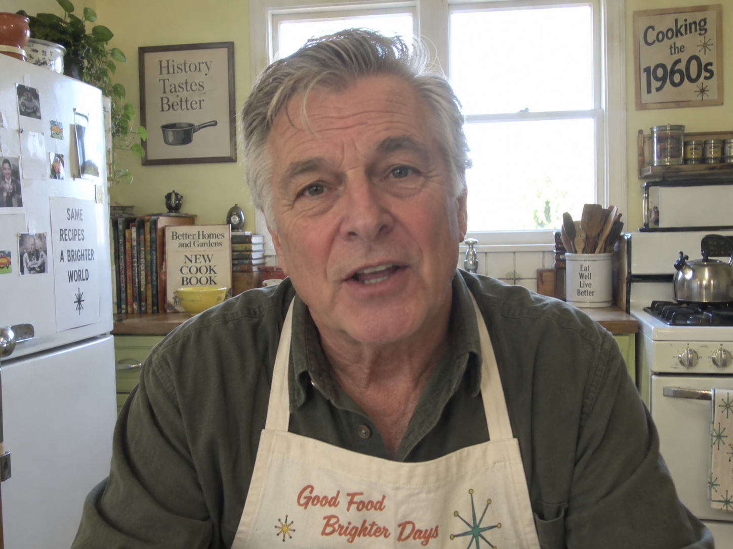 Daniel Brooks, author of The Forgotten American Kitchen, in his kitchen